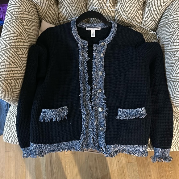 Autumn cashmere fringe jacket/ cardigan - Picture 1 of 3